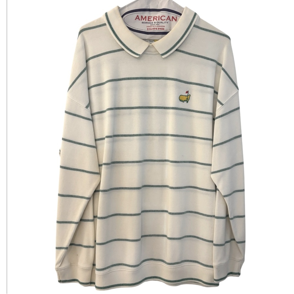🎊Rare Masters Augusta National Golf Shop Polo Sweater with Embroidered Logo